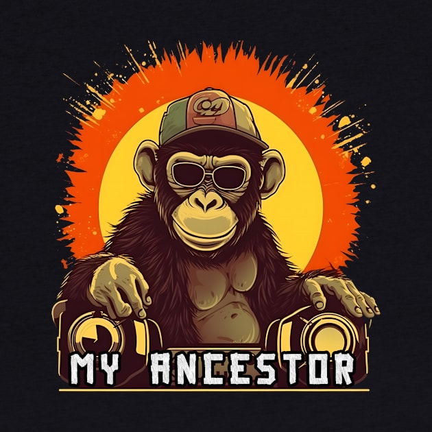 My Ancestor Monkey Cool DJ Ape by MLArtifex